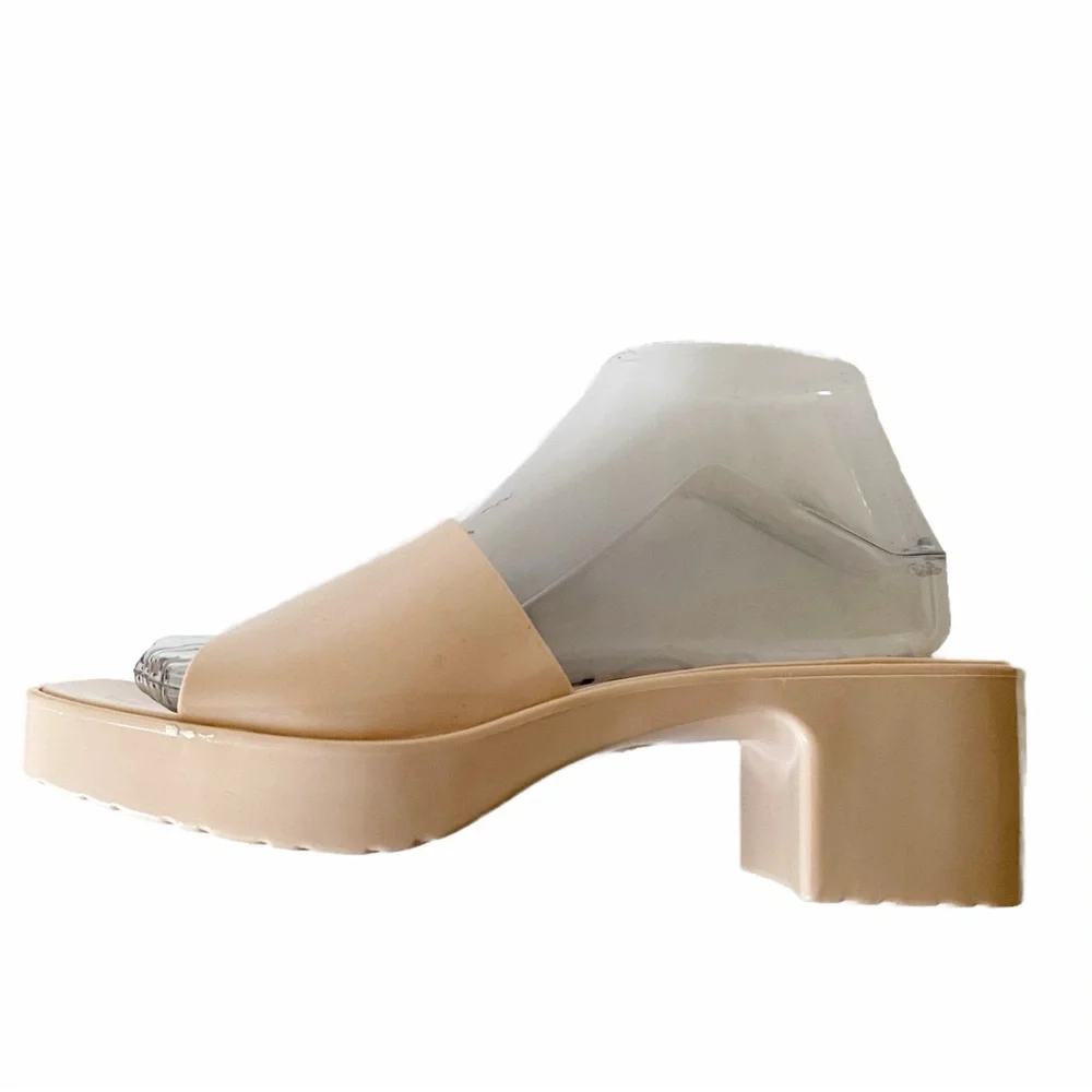 Beach by Matisse, Wade Block Heeled Platform Slip-On Jelly Sandal Size 8…
